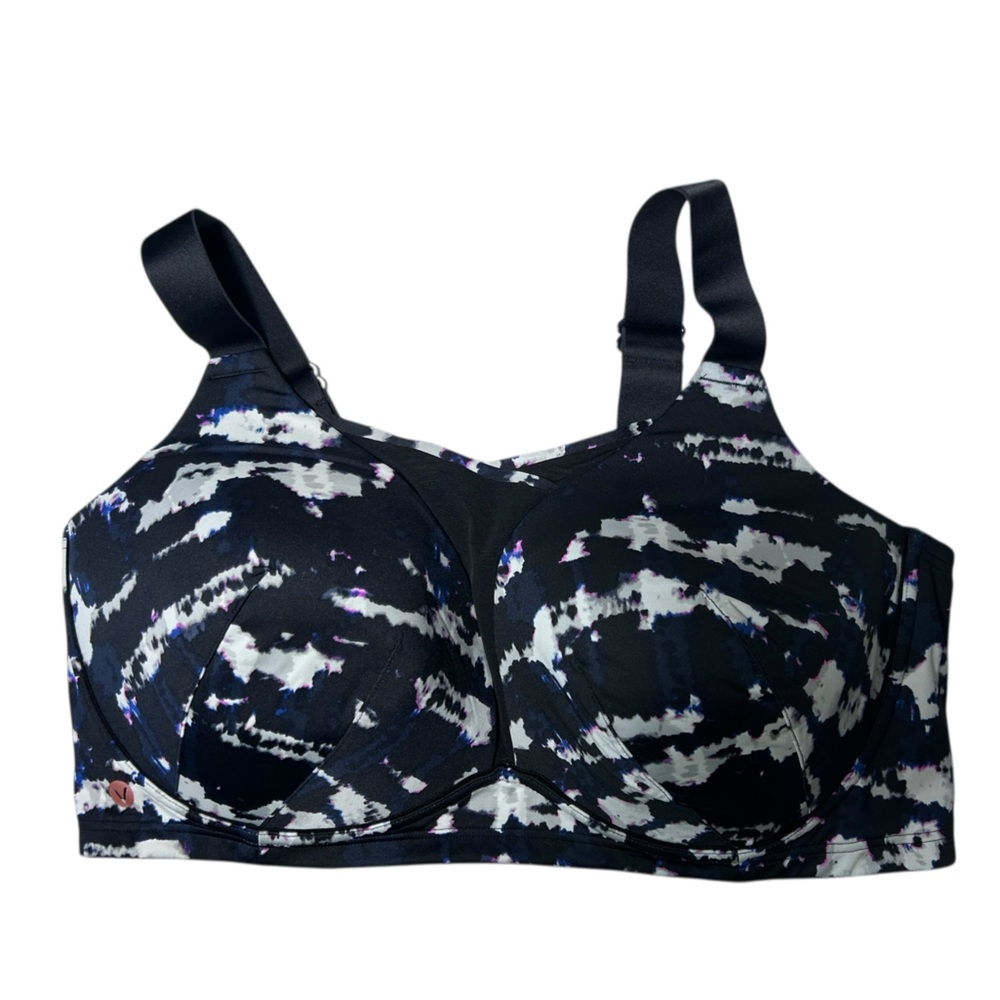 Supportive Black Patterned Full-Cup T-Shirt Bra
